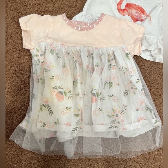 Bundle of 4 Girls Tops Floral Babydoll Hudson Flamingo Size 2T/3T - Picture 6 of 9
